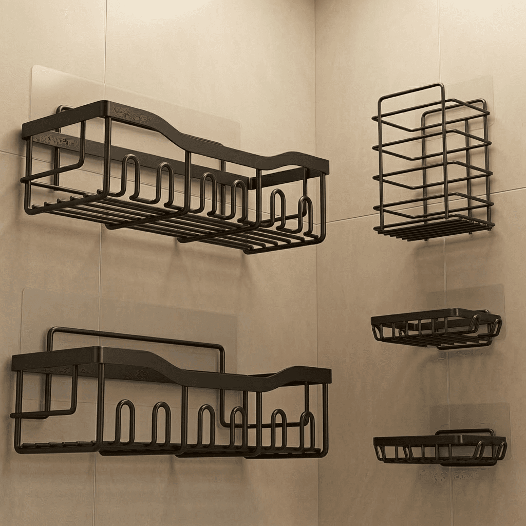 Adhesive Shower Caddy (5-Pack)