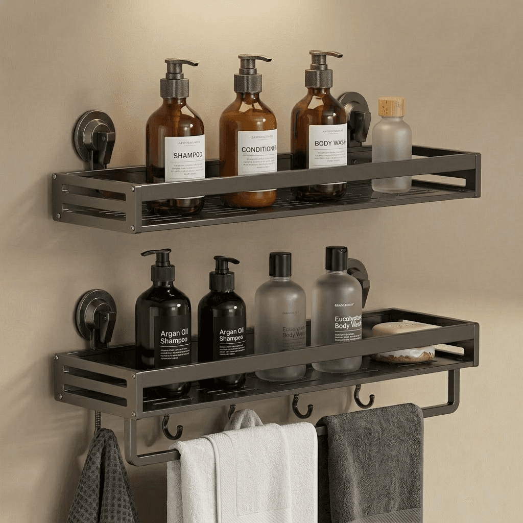 Suction Cup Shower Shelf (2-Pack)