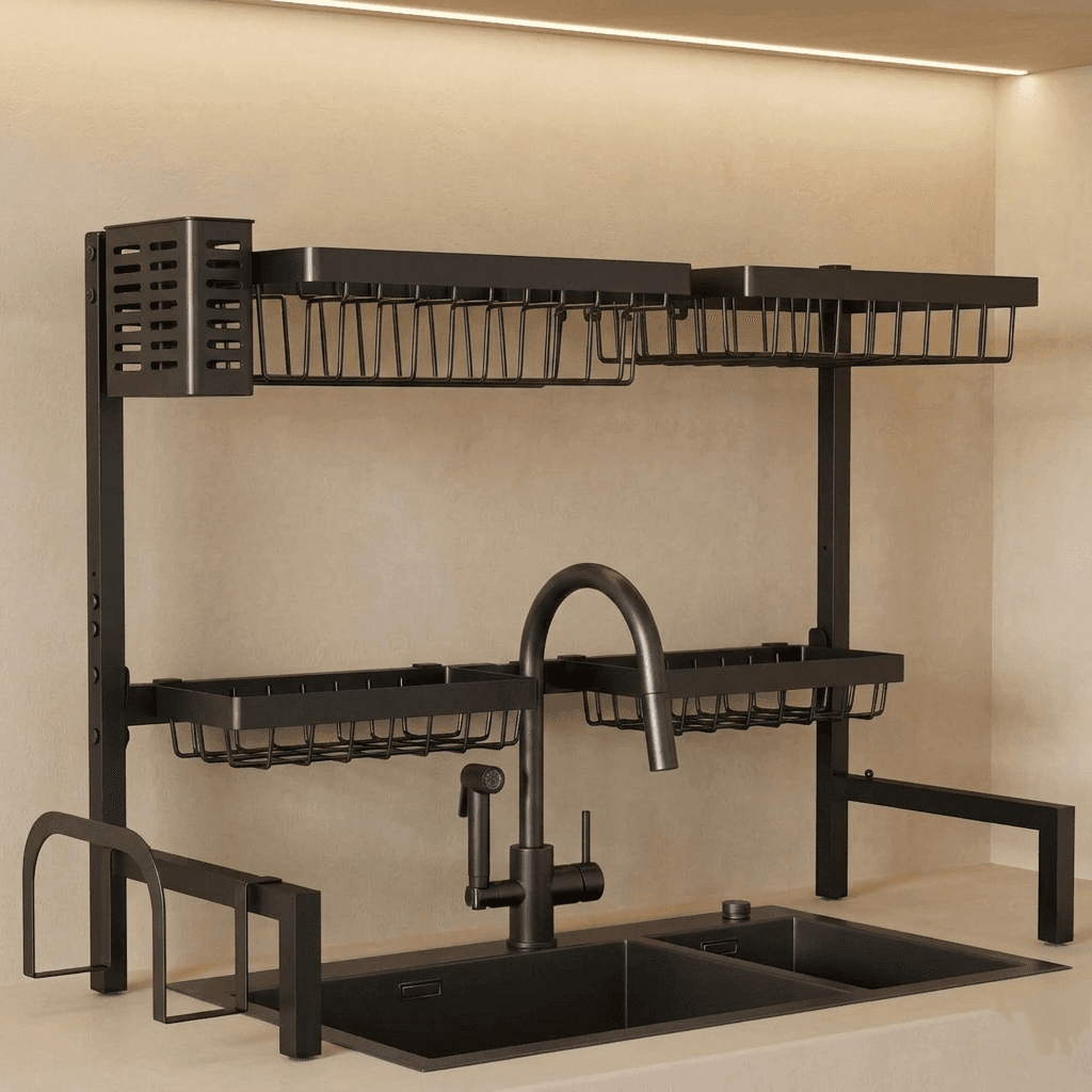 Over-The-Sink Dish Drying Rack