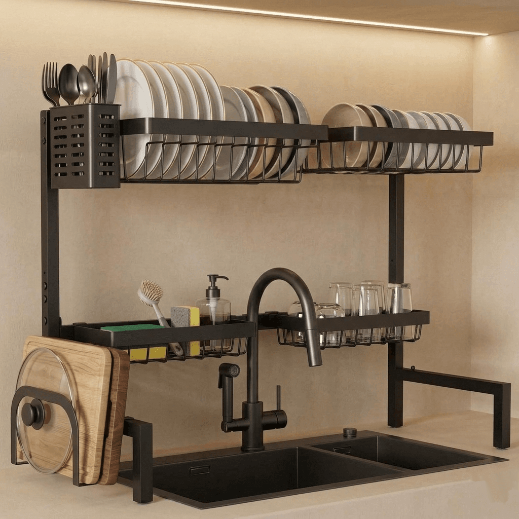Over-The-Sink Dish Drying Rack