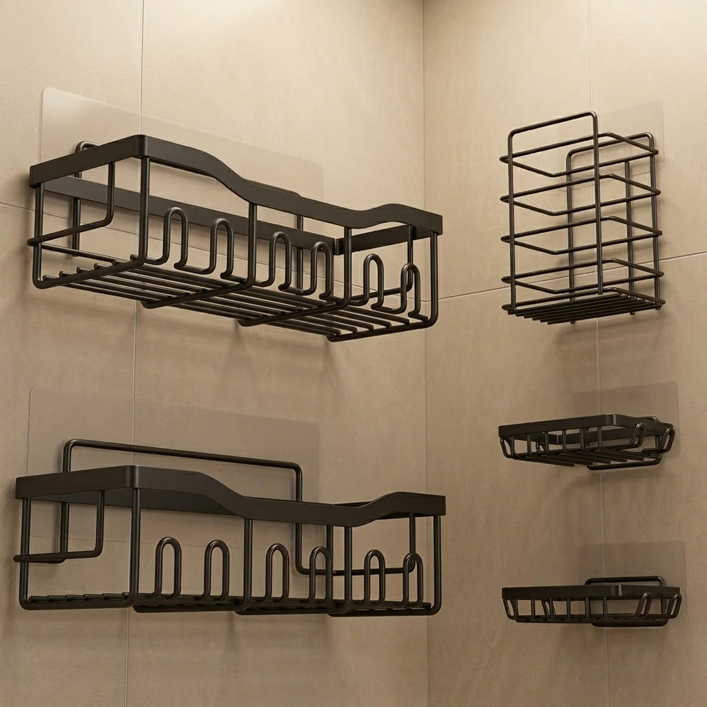 Adhesive Shower Caddy (5-Pack)