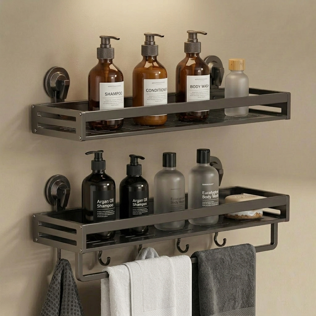 Suction Cup Shower Shelf (2-Pack)